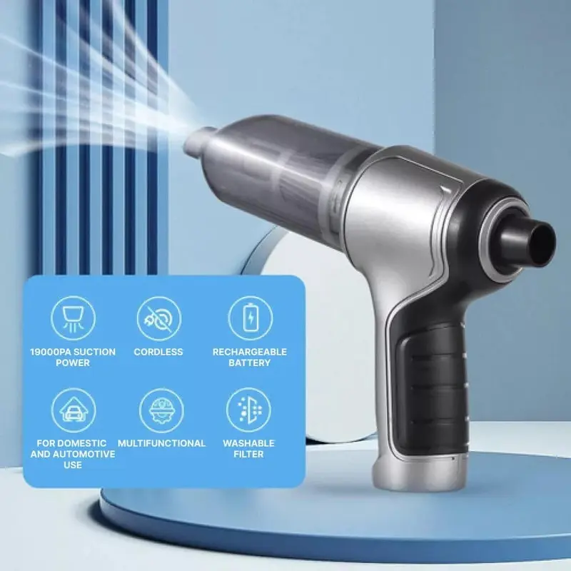 95000pa Powerful Car Vacuum Cleaner Wet/Dry Cordless Strong Suction Handheld 120W 6 Accessories 4