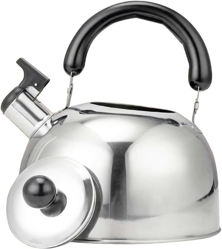 Ram 3L Heavy Duty Camping Whistling Kettle Camping Kettle for Gas Stove Travel Camping Holiday Portable Teapot Kettle 3 litres 3