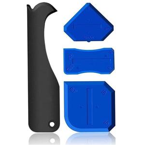 4PCS Sealant Finishing Tool Portable Silicone Former Sealant Caulking Tool Kit Multi-Edge Applicator Smoother Mastic Silicone Remover Tool for Kitchen Bathroom Grout Finishing Sealing