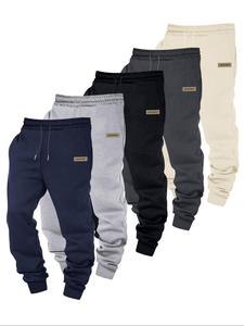 Men's Letter Print Sweatpants, Casual Comfy Loose Jogger Pants for Daily Wear, Men's Trousers for Summer