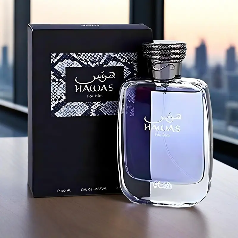 【Free Shipping】RASASI Hawas For Men - Eau de Parfum Spray 100ML (3.4 Oz), Premium Arabian Perfume for Men, A Signature Scent for Long-Lasting Fragrance - Ideal Men Perfumes For Special Occasions & Daily Elegance 1