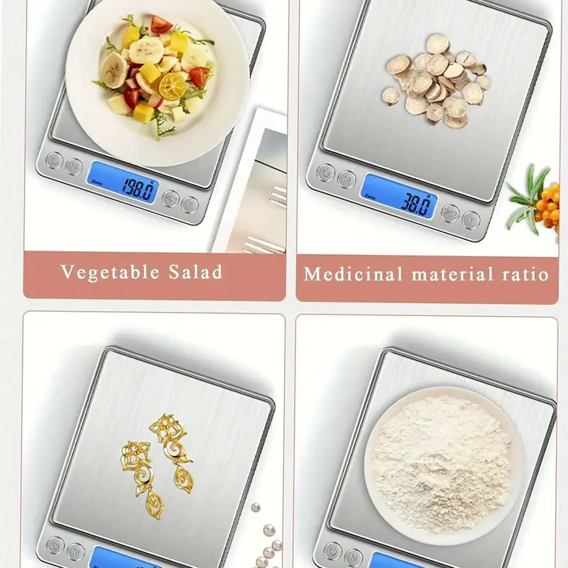 1Pcs Digital Kitchen Scale 3000g/ 0.1g Small Jewelry Scale Food Scales Digital Weight Gram and Oz Digital Gram Scale 5