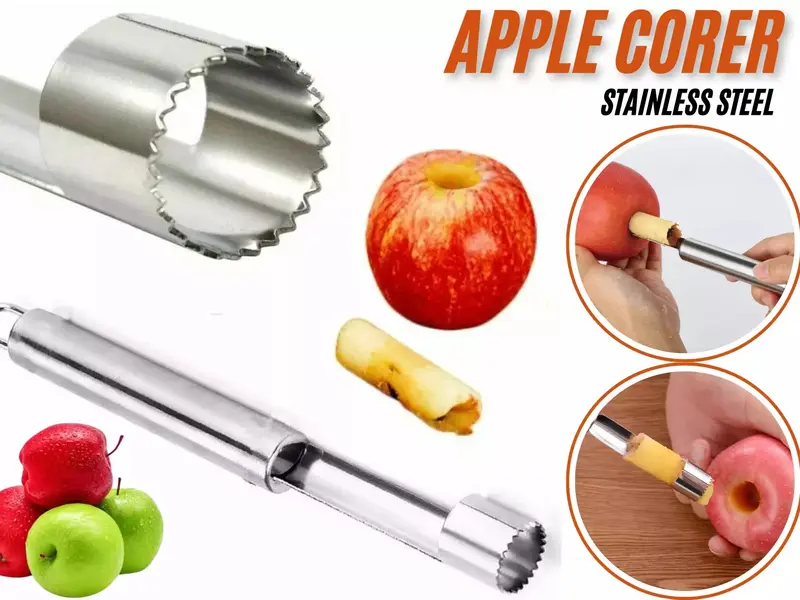 Apple Corer Stainless Steel Core Remover Kitchen Tool Fruit Pip Pear Utensil 0