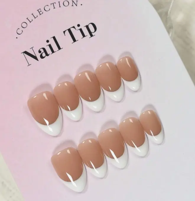 THE HANDMADE BEA – 10 Pcs Nailbea Handmade Premium Acrylic Nails | Wudhu & Salah Friendly | Reusable Press-On Nails with Adhesive Tabs | Elegant Halal Nail Art | Natural Look | Perfect for Daily Wear or Special Occasions 1