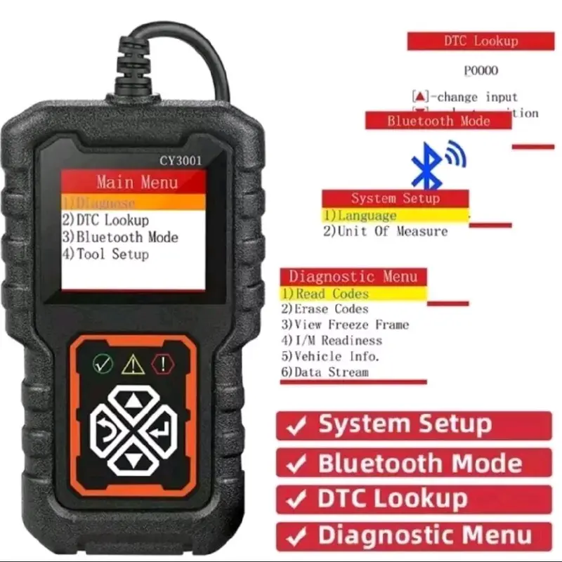 Automotive Fault Detection Device CY3001 OBD2 Reading Card Engine Diagnostic 3