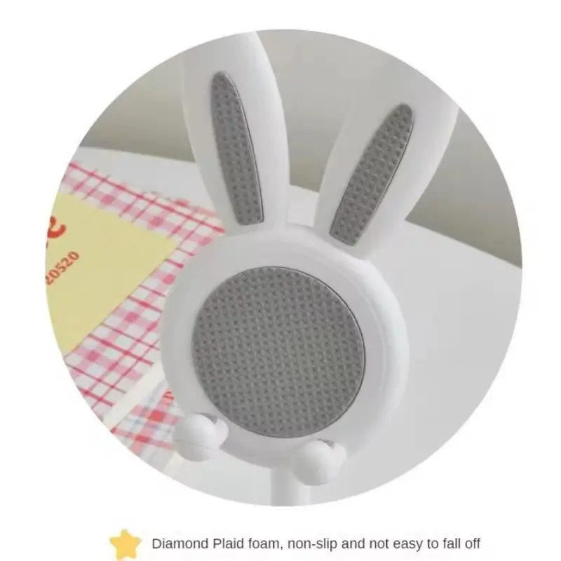 Pink Phone Holder Desktop Cell Phone Stand For iPhone 13 14 Samsung Smartphone Adjustable Lovely Rabbit Cartoon Table Support 2