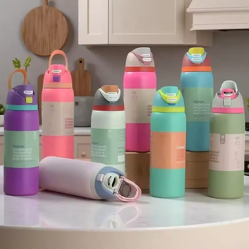 Owala Freesip Insulated Stainless Steel Water Bottle With Straw for Sports, Travel, and School Bpa-Free Sports Water Bottle, 32 Oz, Dreamy Field 8