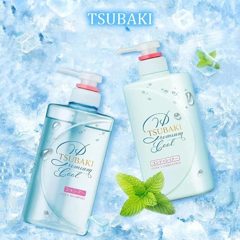 TSUBAKI Premium Cool & Repair Shampoo and Conditioner Set - Cooling Sensation and Damage Repair, 490 ml x 2 6