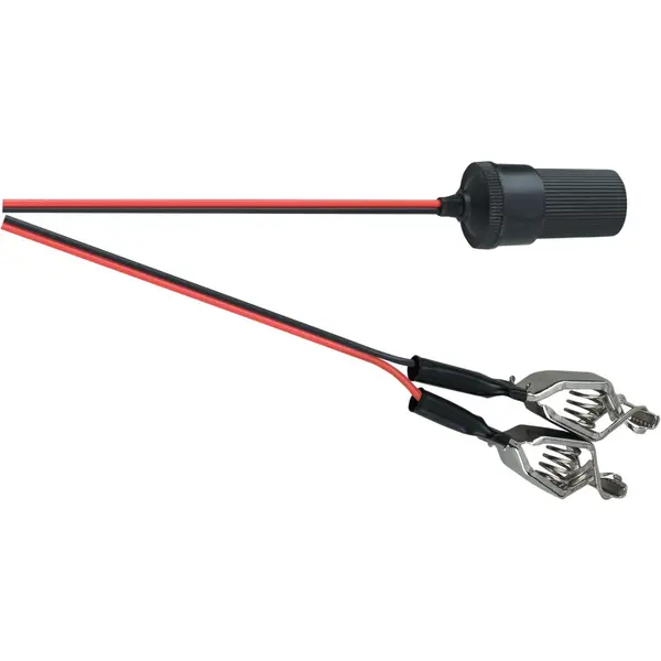 Electovision Crocodile Clips to Cigar Socket Power Lead 12V 0.6m Product code:B036 1