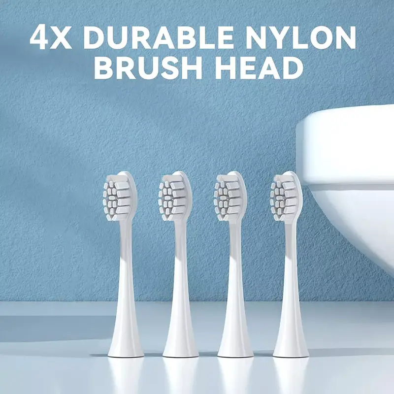 6 Modes 4 Heads Electric Toothbrush | DuPont Bristles Deep Cleaning | 3 Colour Options | UK Oral Care Essentials 3