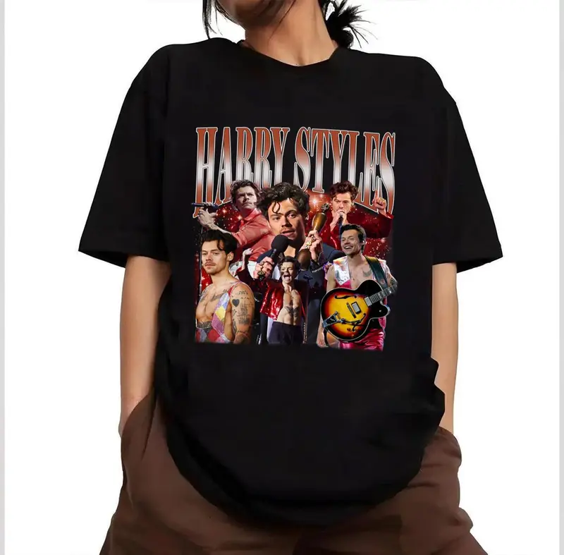 Limited Harry Styles Vintage T-Shirt, Harry Style Graphic T-Shirt, Harry Style Retro 90_S Fans T-Shirt, Unisex T-Shirt, 1