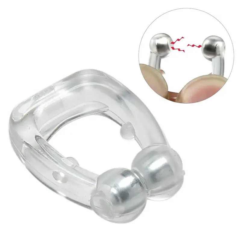 4 PCS Snoring Stop Silicone Magnetic Anti Snore Nose Clip Device Silent Sleep, Sleep Aid Supplies For men & Women, Gift for men & Women 3