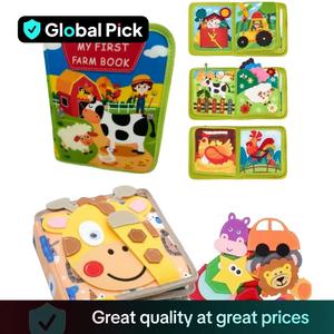 Early Education Enlightenment Busy Board Toy, 1 Count 3D Story Cloth Book, Fine Motor Skills Learning Toy, Travel Toy, Birthday Gift