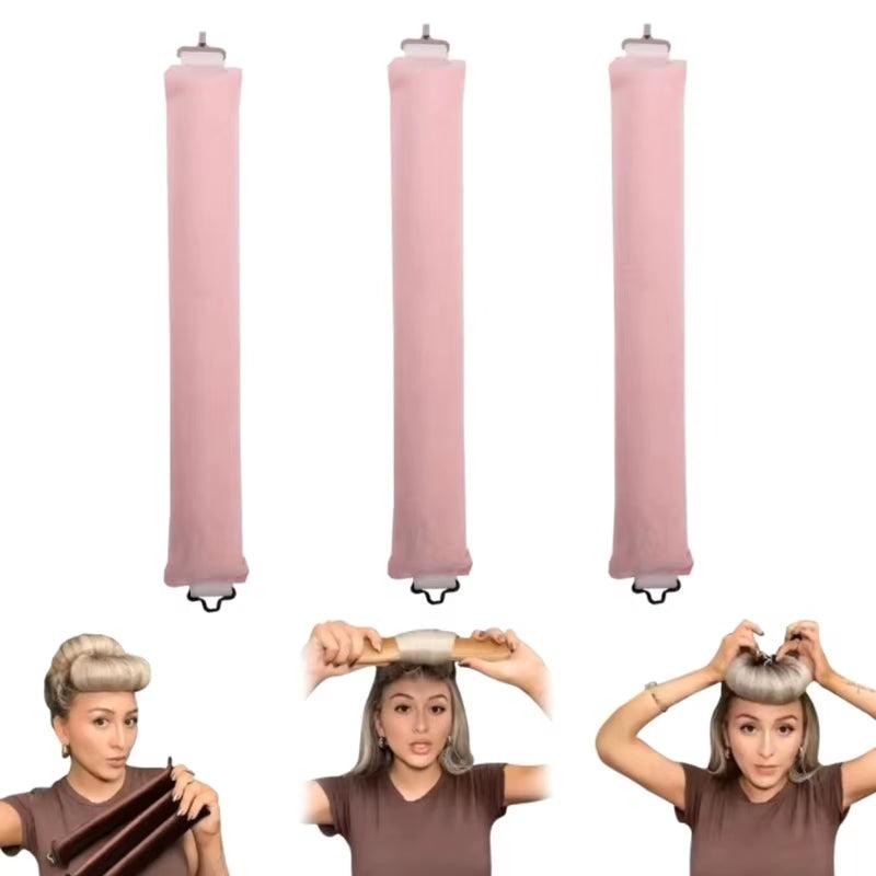 Heatless Curling Rod Headband Lazy Hair Curlers No Heat Hair Rollers Curls Sleeping Soft Flexi Rods with Hook Hair Styling Tools 2