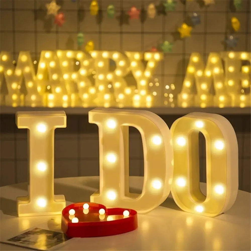 Alphabet LED Night Lights – Customizable Letter Lamps for Home & Party Decor