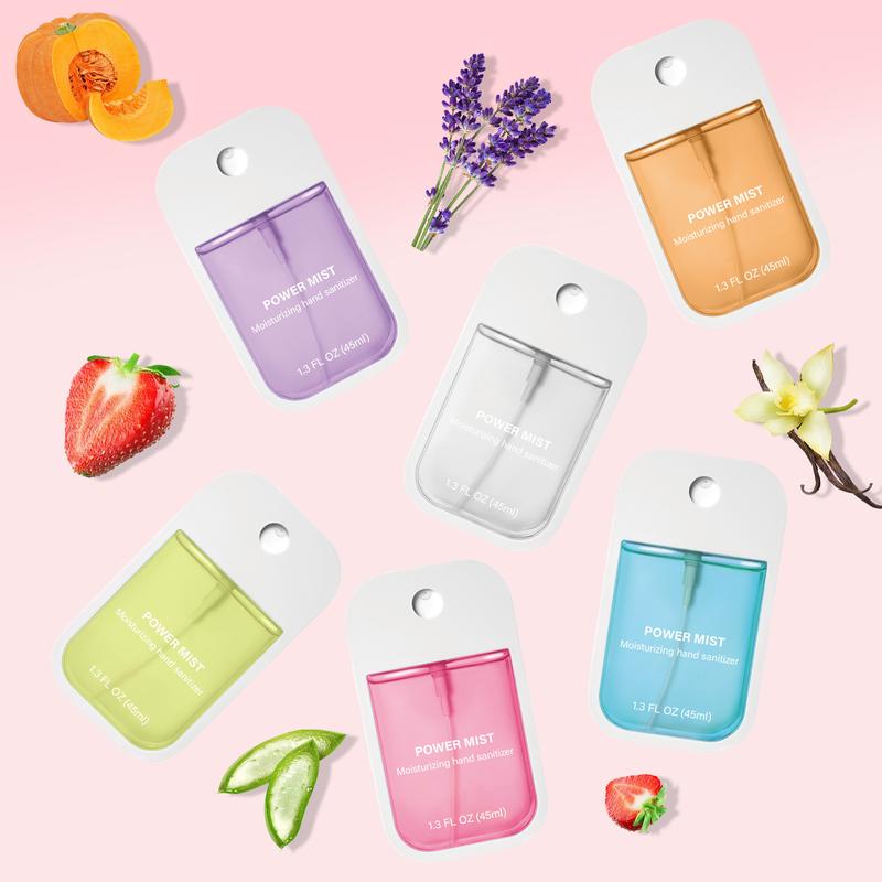 Product Introduction of Portable Travel Hand Sanitizer Spray, Moisturizing Fruit Plant Scented Hand Sanitizer, Fragrance Hand Cleaning Products for Women & Girls, Mini Travel Products 14
