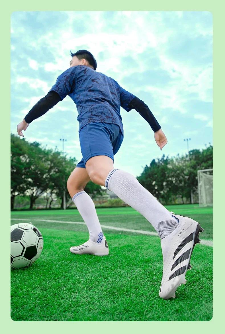 Product Introduction of New Men Original Football Shoes Indoor Society Professional Non Slip Soccer Ultralight Shoes Grass Training Kids Match Sneaker 5