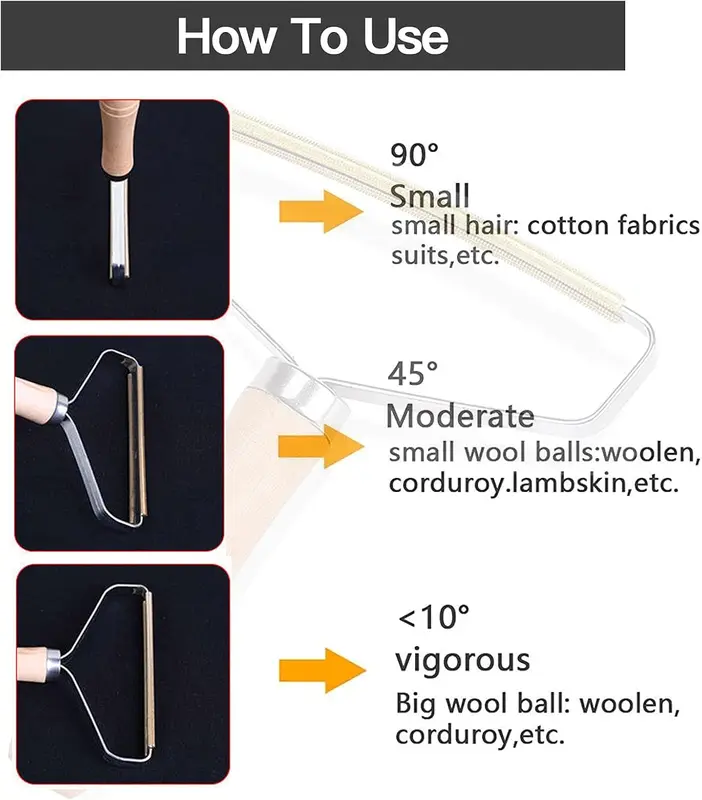 Portable Lint Remover Carpet Scraper Tool with Strong Grip - 360° Blade Lint Roller for Fuzz, Bobble and Pet Hair Remover for Carpet - Suitable for Stair Carpets, Sofa and Rugs 2