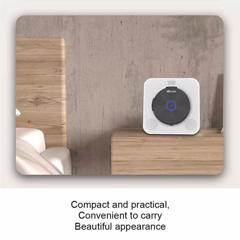 【JY】Retro Bluetooth CD Player with Wireless Speaker & USB-C Charging - Compact Hi-Fi Sound System for Home Office, Bedroom Decor, Aux Input and 20H Playtime, Vintage Music Gifts Audio Portable 8