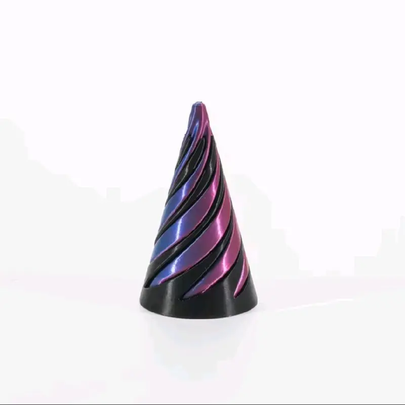 3D printed Helix screw rotating toys stress reducing tool pyramid pass through sculpture spiral cone Ornaments home decoration 8
