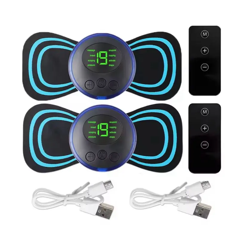 Fumkeys Mini Portable EMS Neck Massager Electric Neck Stretcher for Cervical Muscle Pain Relief and Shoulder Relaxation Massage Patch - Comfort 6