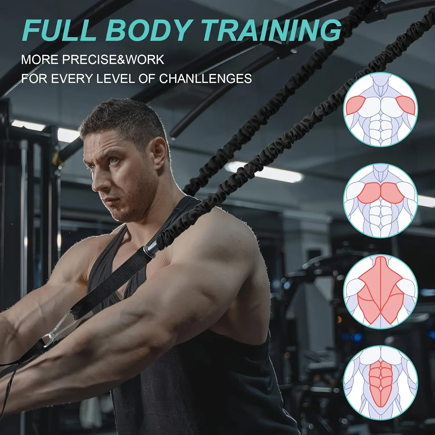 11-in-1 Portable Push Up Board Set with Resistance Bands – Foldable Push Up Bar & Handles for Home Strength Training