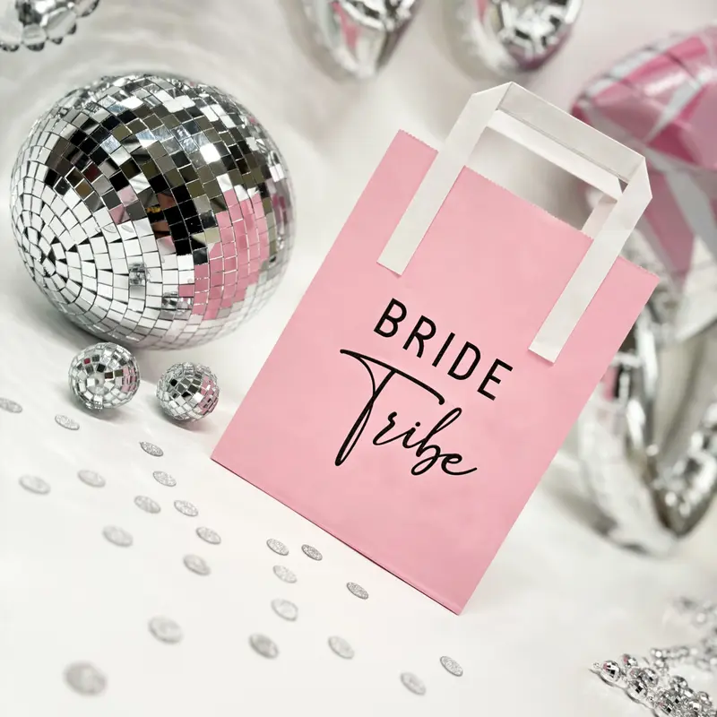 Pink BRIDE TRIBE Hen Party Gift Bags - Party Bags, Hen Do, Hen Party Gifts, Pink Hen Party, Bride Gifts, Bride To Be, Hen Party Decor, Hen Party Accessories 1