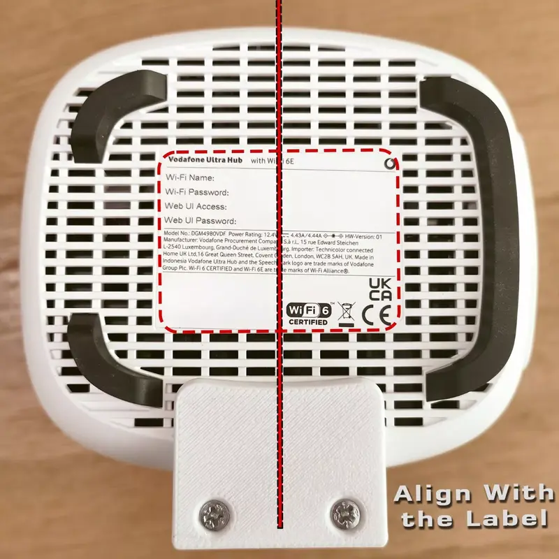 Wall Mount for Vodafone Ultra Hub WiFi 6E Router 5