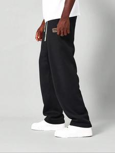 Men's Letter Tape Side Sweatpants, Casual Comfy Breathable Jogger Pants for Summer, Fashion Men's Bottoms for Daily Wear, Trouser