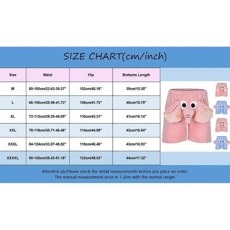 Men Shorts Elephant Boxer Novelty ShortsHumorous Underwear Prank Gifts For Men AnimalThemed Boxers Shorts Lingerie Panties 4