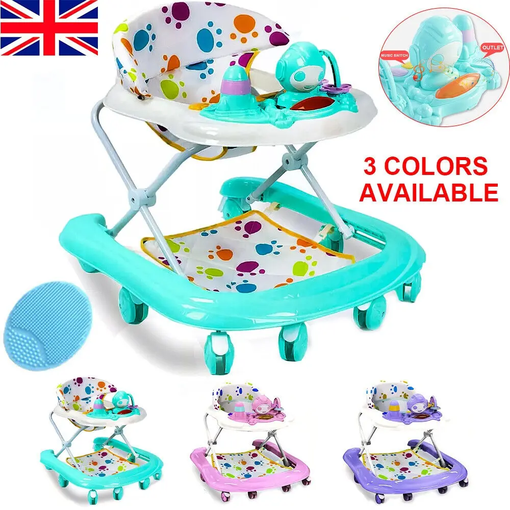 Baby Walker Bouncer with Music – Foldable & Adjustable First Steps Toy!