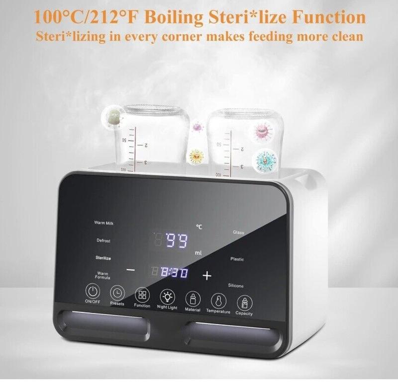 Baby Bottle Warmer Steriliser Fast Milk Warmer with LCD Display and Timer 4