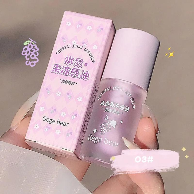 Product Introduction of Gege Bear Crystal Jelly Fruit Lip Oil Peach Grape Avacado Hydrating Moisturizing Nourishing And Lightening Lips Line 12