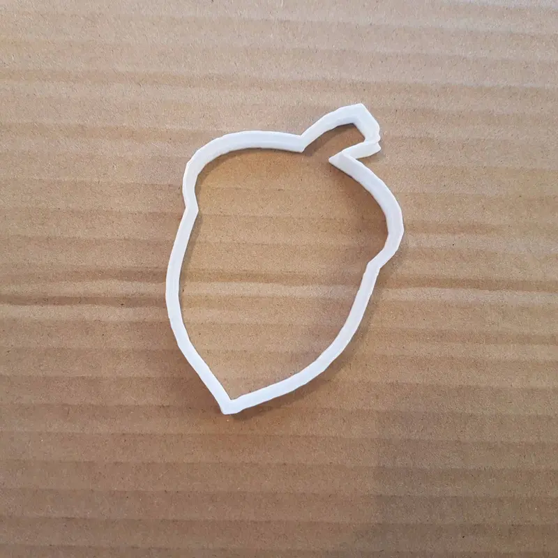 Acorn Cookie Cutter Biscuit Dough Pastry Nut Seed Food Plant Fruit Oak Tree Fondant Sharp Shape Stencil Squirrel 2