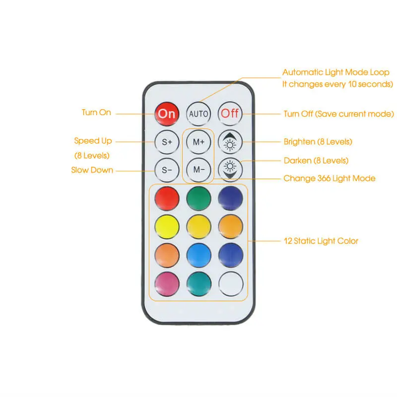 Any Badge Any Text L.E.D Mirror with 366 Light Modes and 12 Static Light Colours and remote 3