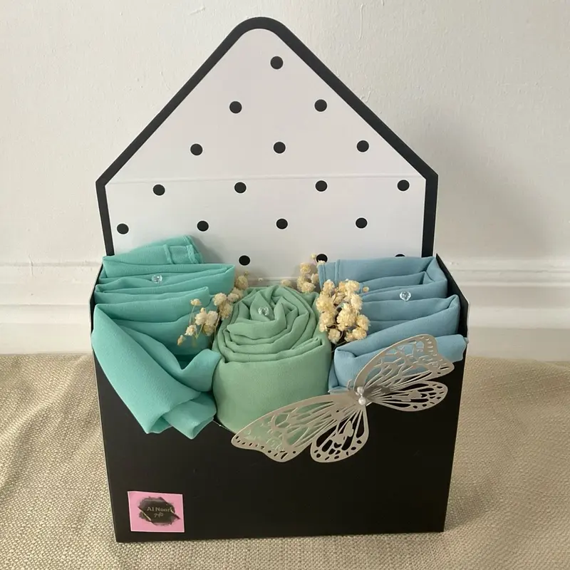 Chiffon / Jersey Hijab Envelope Gift Set for Women and Girls - Perfect Gift hijabs 5