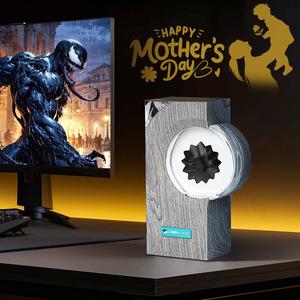 Ferrofluid Speaker Music Companion, Ferrofluid Display Lamp, Magnetic Liquid Toy for Entertainment, Desktop Ornament, Cool Gadget for Men, Ideal Gift, Audio Device, Halloween