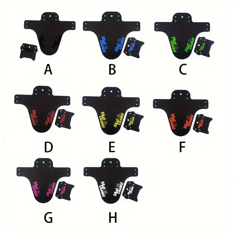 Quick-Release Mudguard for Mountain & Road Bikes - Durable High-Index Plastic, Easy Install Cycling Accessory