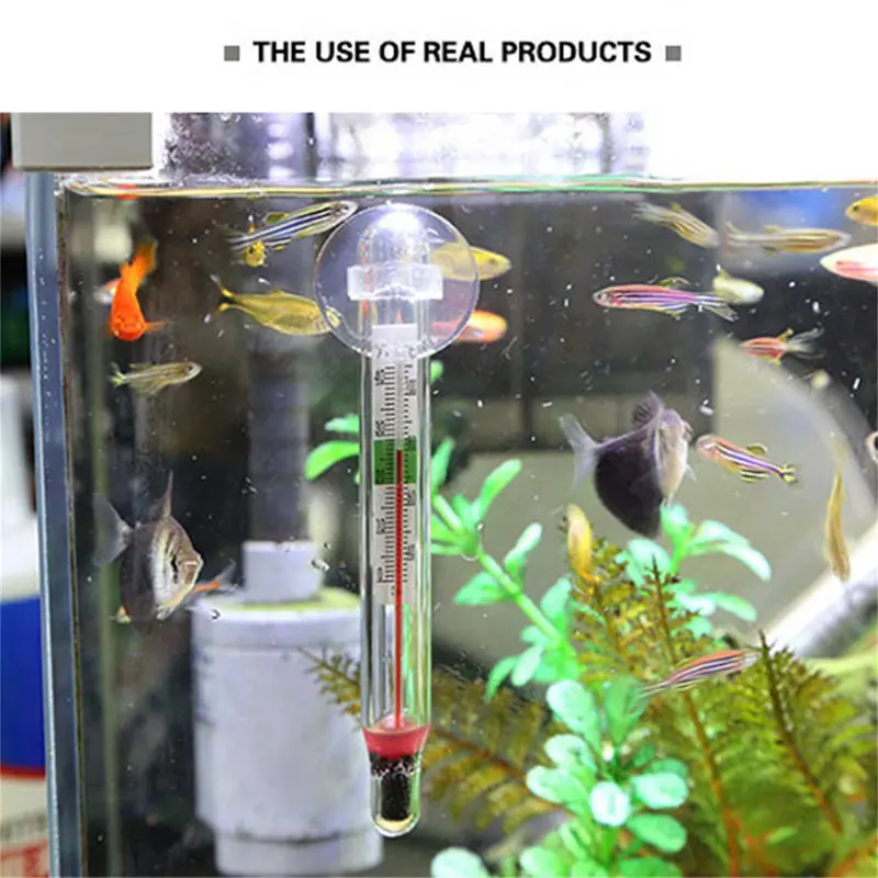 Aquariums Thermometer Glasstube Submersible Waterproof Temperature Measurement 3