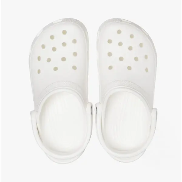 Crocs 10001-100 CLASSIC Unisex Clogs White Casual 2