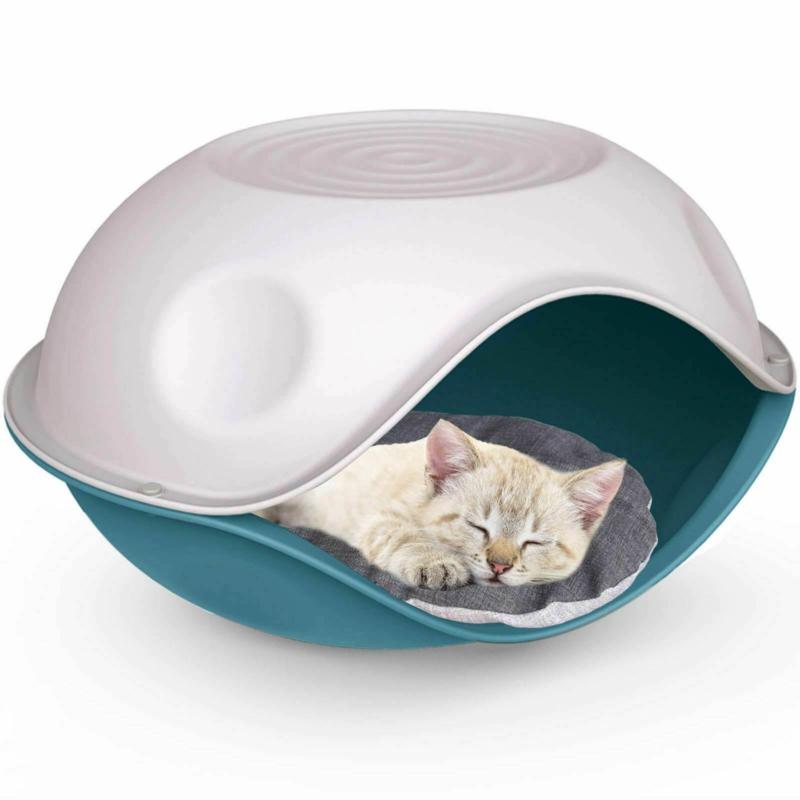 Product Introduction of Cat Dog Bed Windproof Outdoor Plastic Shelter Pet Kitten House Kennel Crate Pod 19