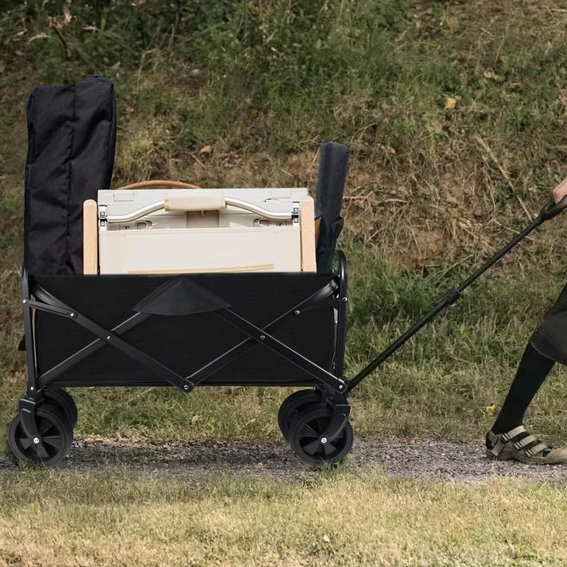 150KG Foldable Collapsible Camping Garden Trolley Cart Wagon Truck Wheelbarrow 3