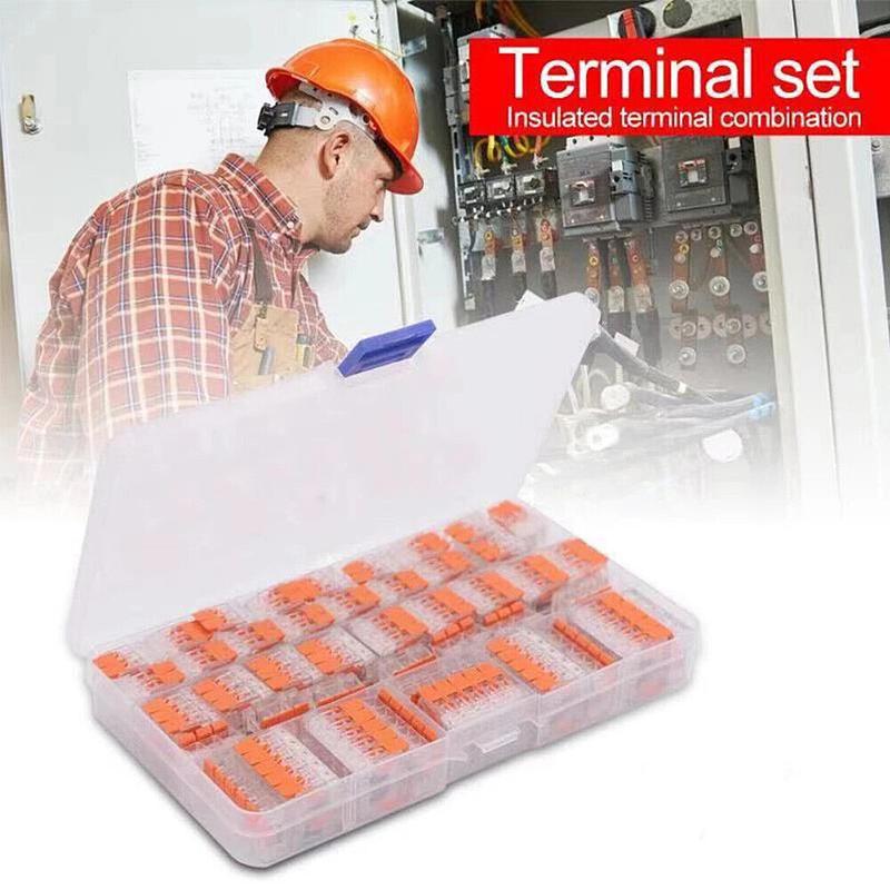Product Introduction of 75x For Wago 221 Electrical Connectors Wire Block Clamp Terminal Cable Reusable 23
