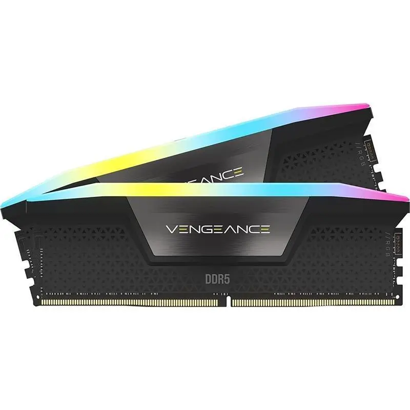 VENGEANCE RGB DDR5 RAM 32GB (2x16GB) 6000MHz CL36 Intel XMP iCUE Compatible Computer Memory - Black (CMH32GX5M2E6000C36) 0