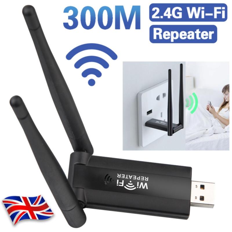 Product Introduction of 300Mbps WiFi Signal Extender Range Repeater Booster Internet Amplifier Router UK 7