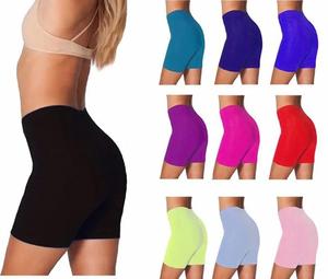 Findrfashion Ladies Cycling Shorts Women's Stretchy Lycra Active Dancing Gym Shorts