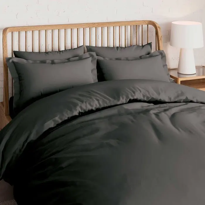 Premium Quality Soft Plain Dyed Duvet Cover Luxury Durable Comfy Smooth Quilt Bedding Set Double King Super King Bed Size 4