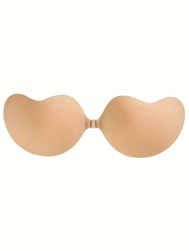 1pair Strapless Adhesive Bra Silicone Breast Petals, Sexy Push-Up Invisible Brassiere For Women, Suitable For Strap Dress & Wedding Gown 5