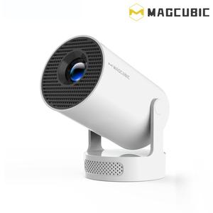 MAGCUBIC HY300Pro+ Portable Projector, 290ANSl Android11 Portable Projector, WlFl6 BT5.4 Built-in Speaker Home Mini Smart Projector