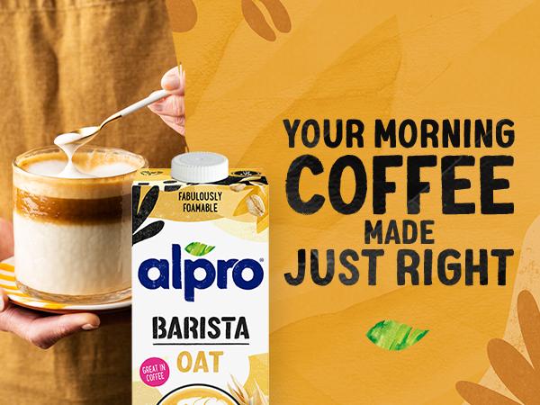 Alpro Barista Oat Milk 1L - Dairy-Free, Protein Rich, Calcium Enriched 4